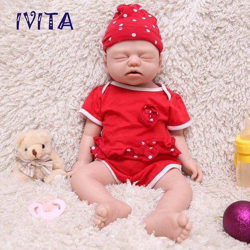 Bambola bambina rinata occhi